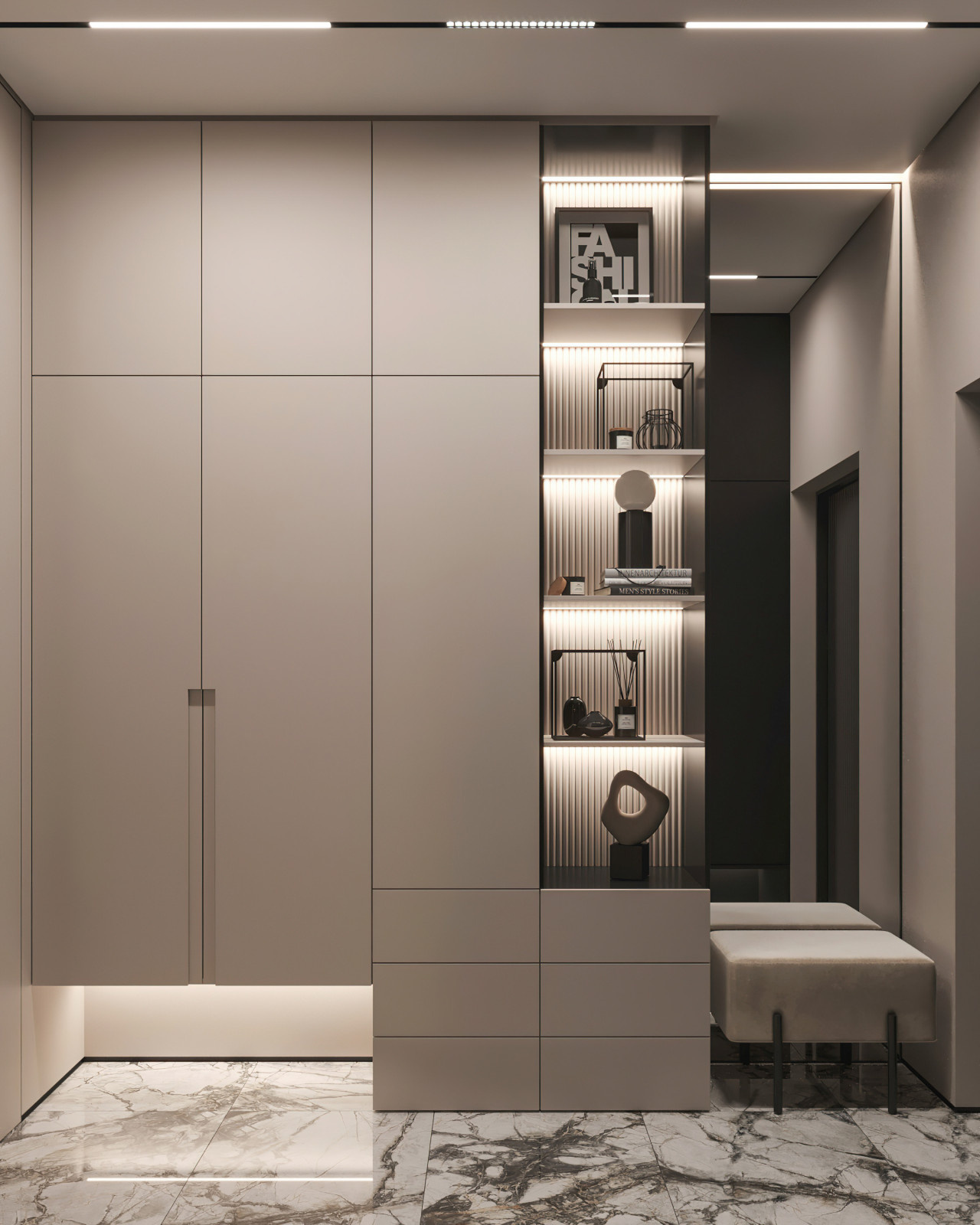 17. Marble 106м². Прихожая