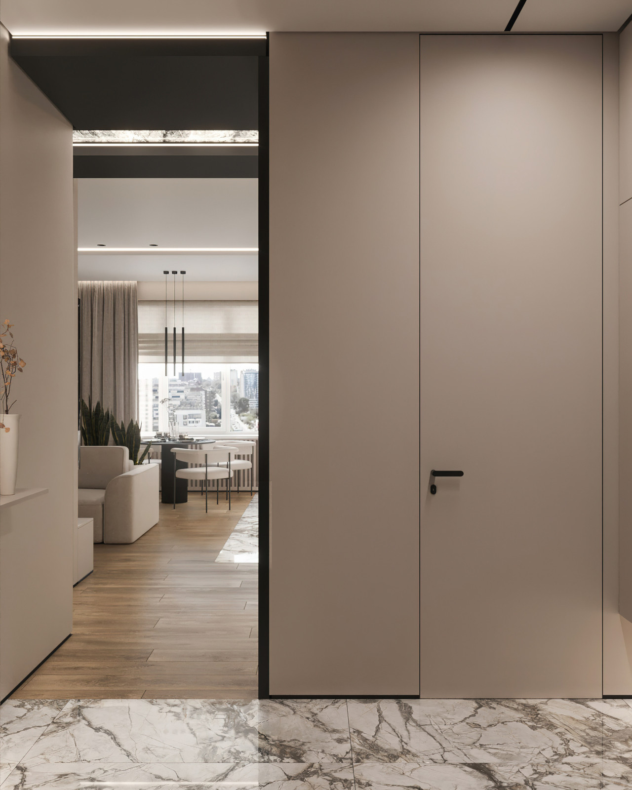 17. Marble 106м². Прихожая
