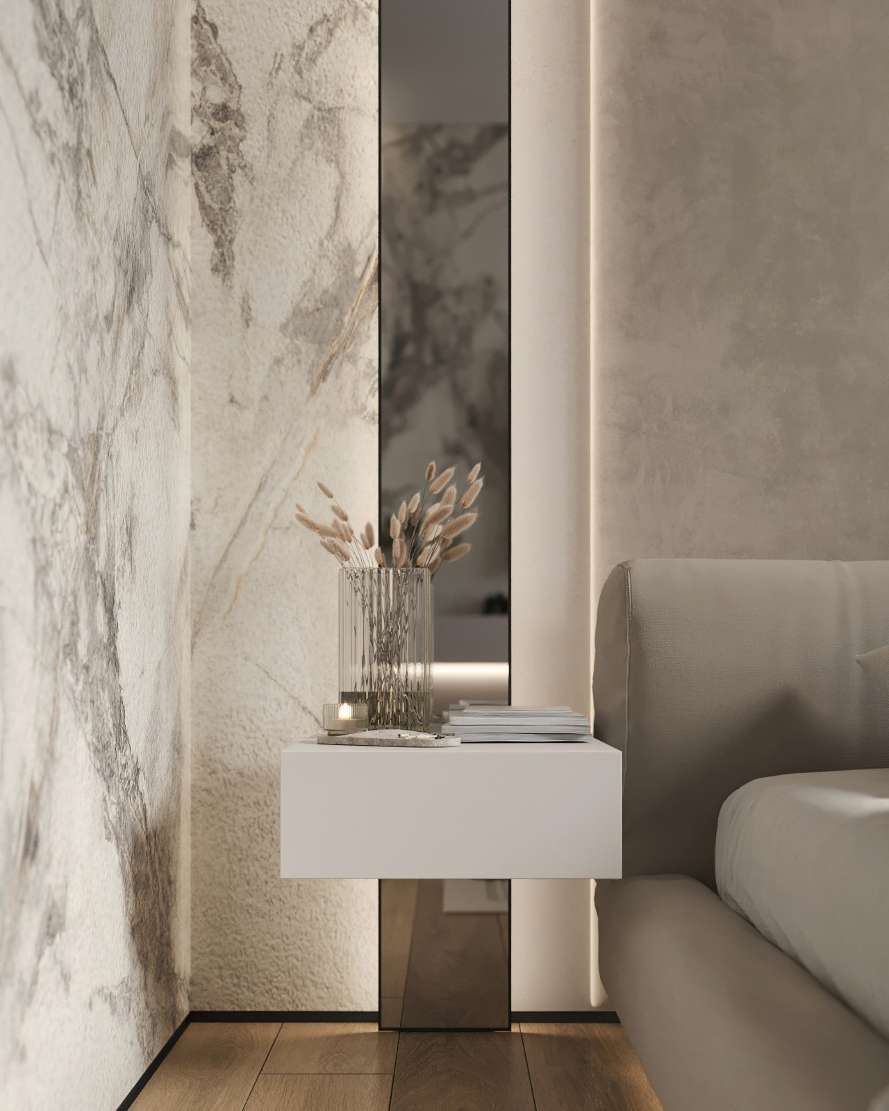 17. Marble 106м². Спальня