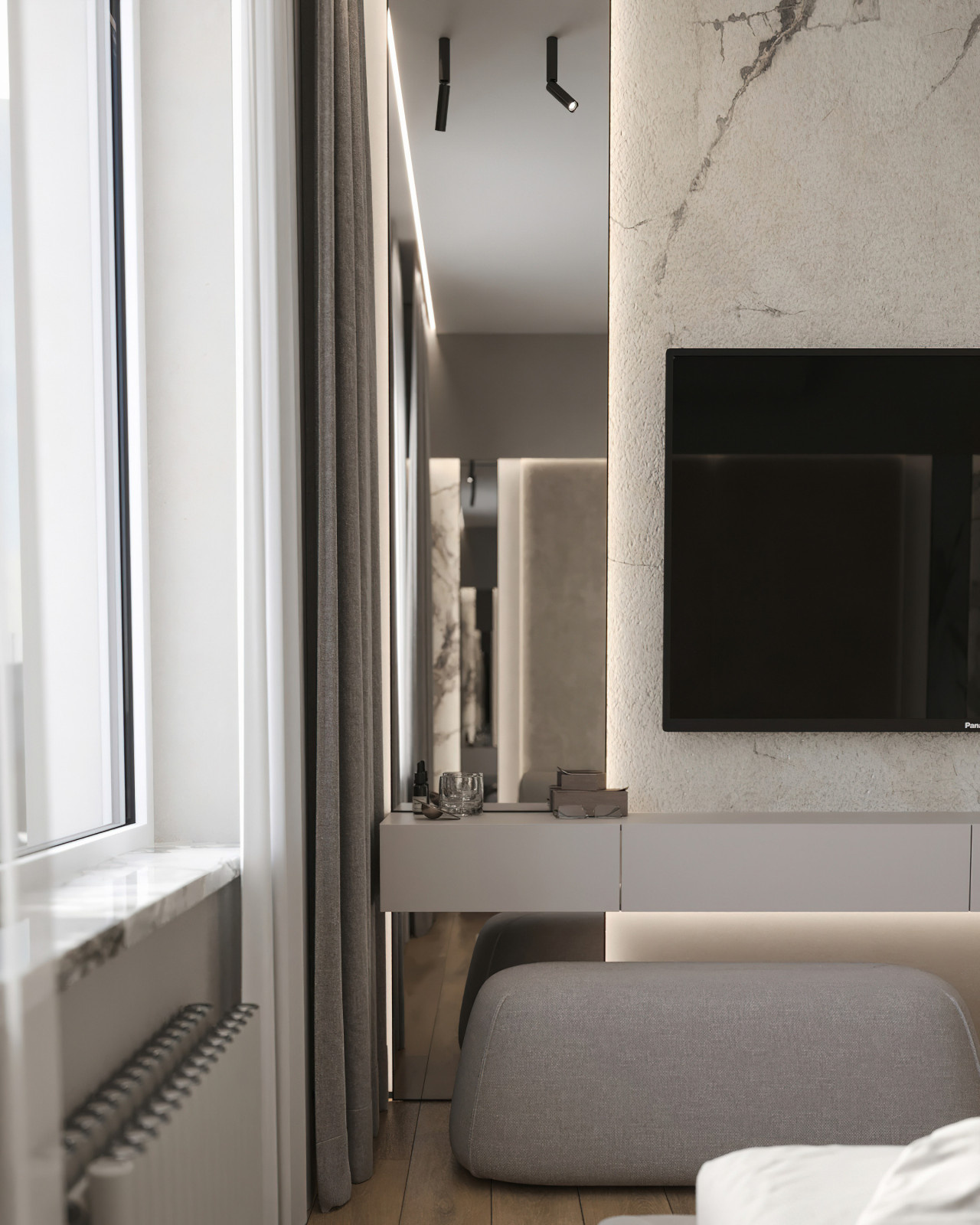 17. Marble 106м². Спальня