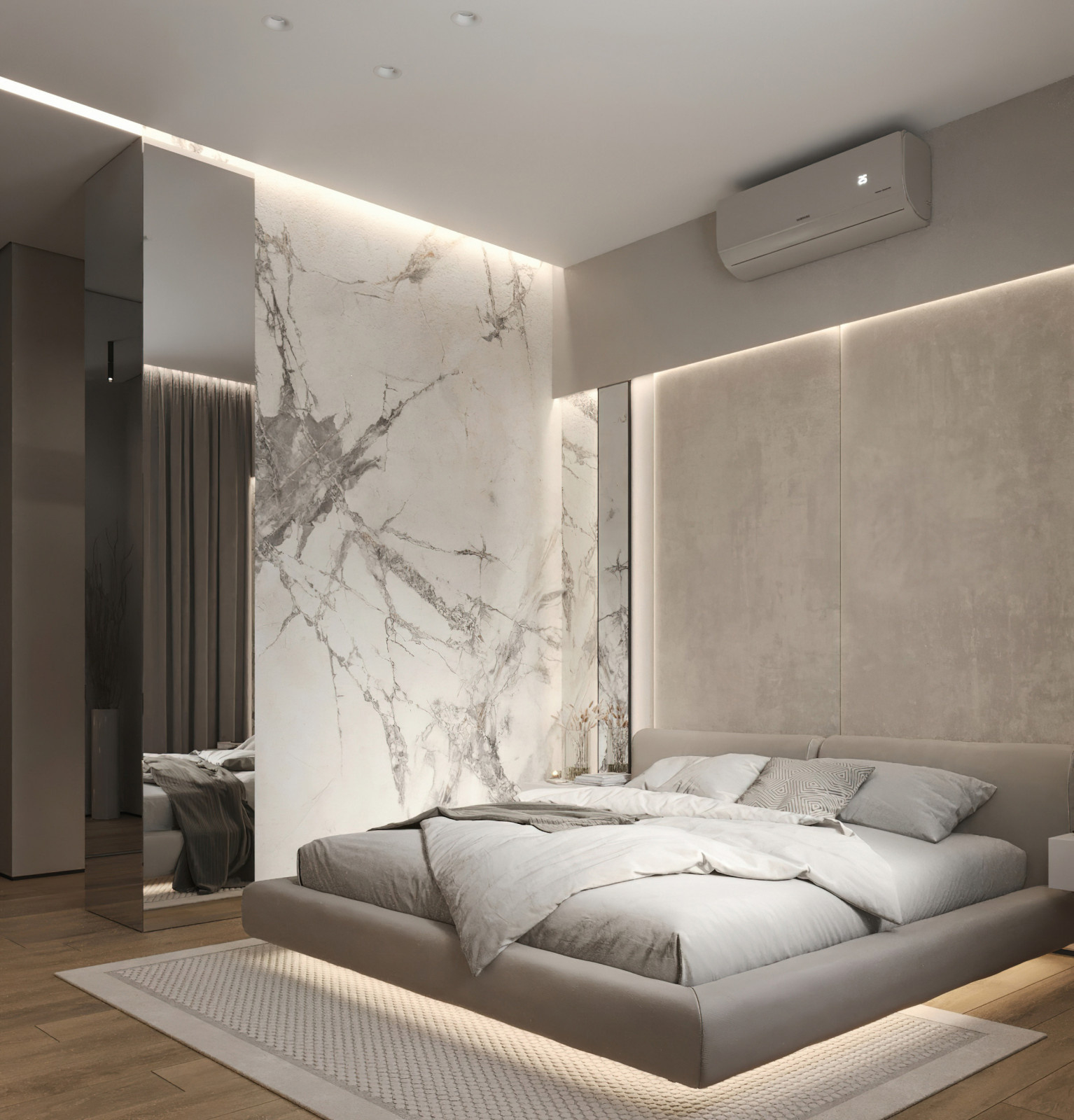 17. Marble 106м². Спальня
