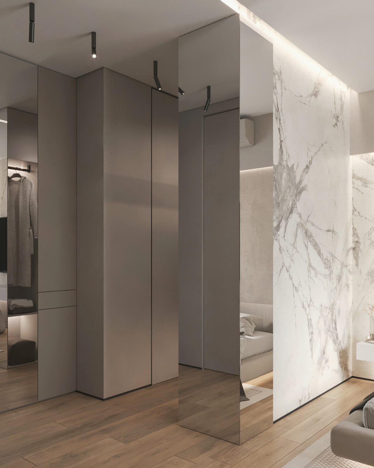 17. Marble 106м². Спальня