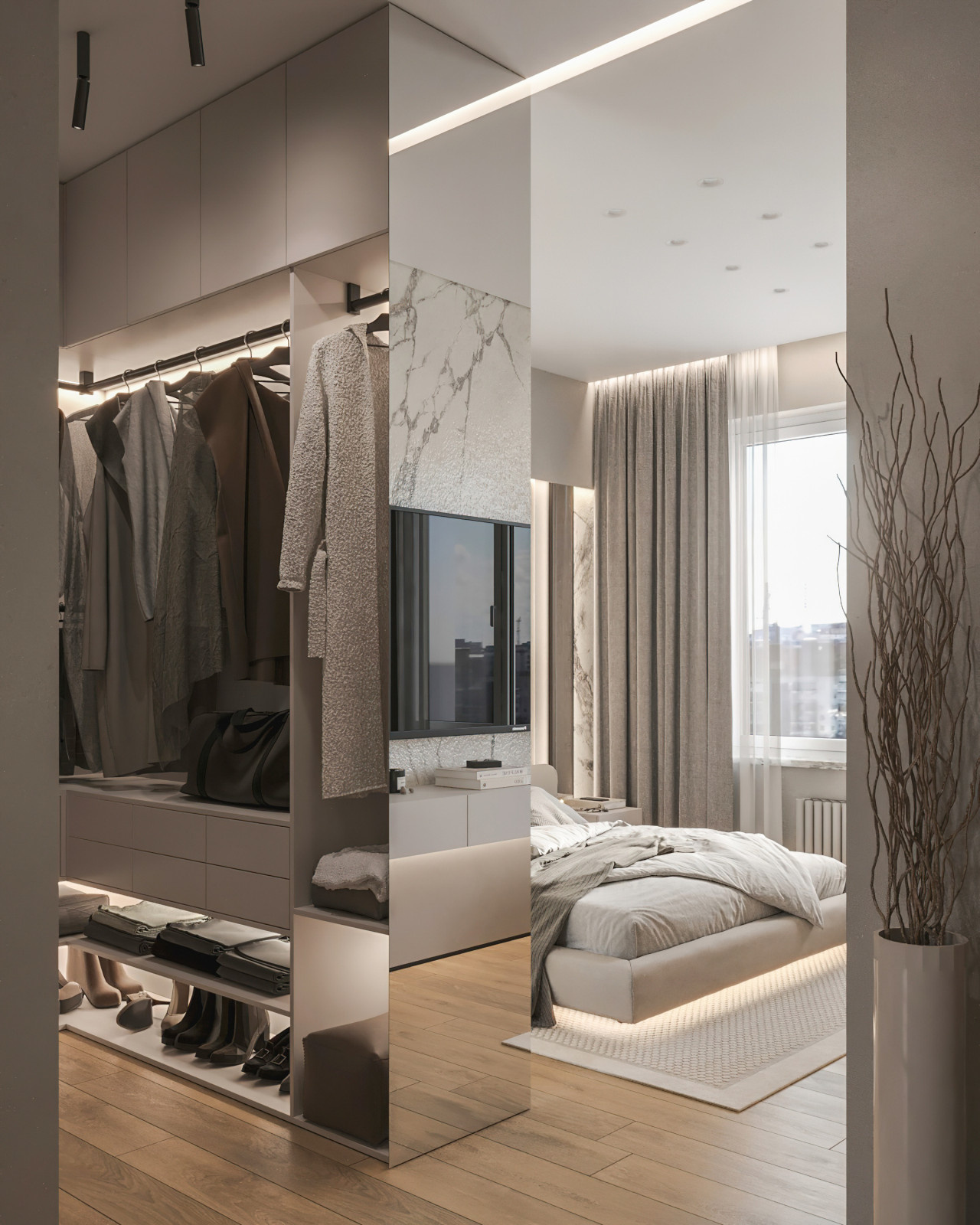17. Marble 106м². Спальня