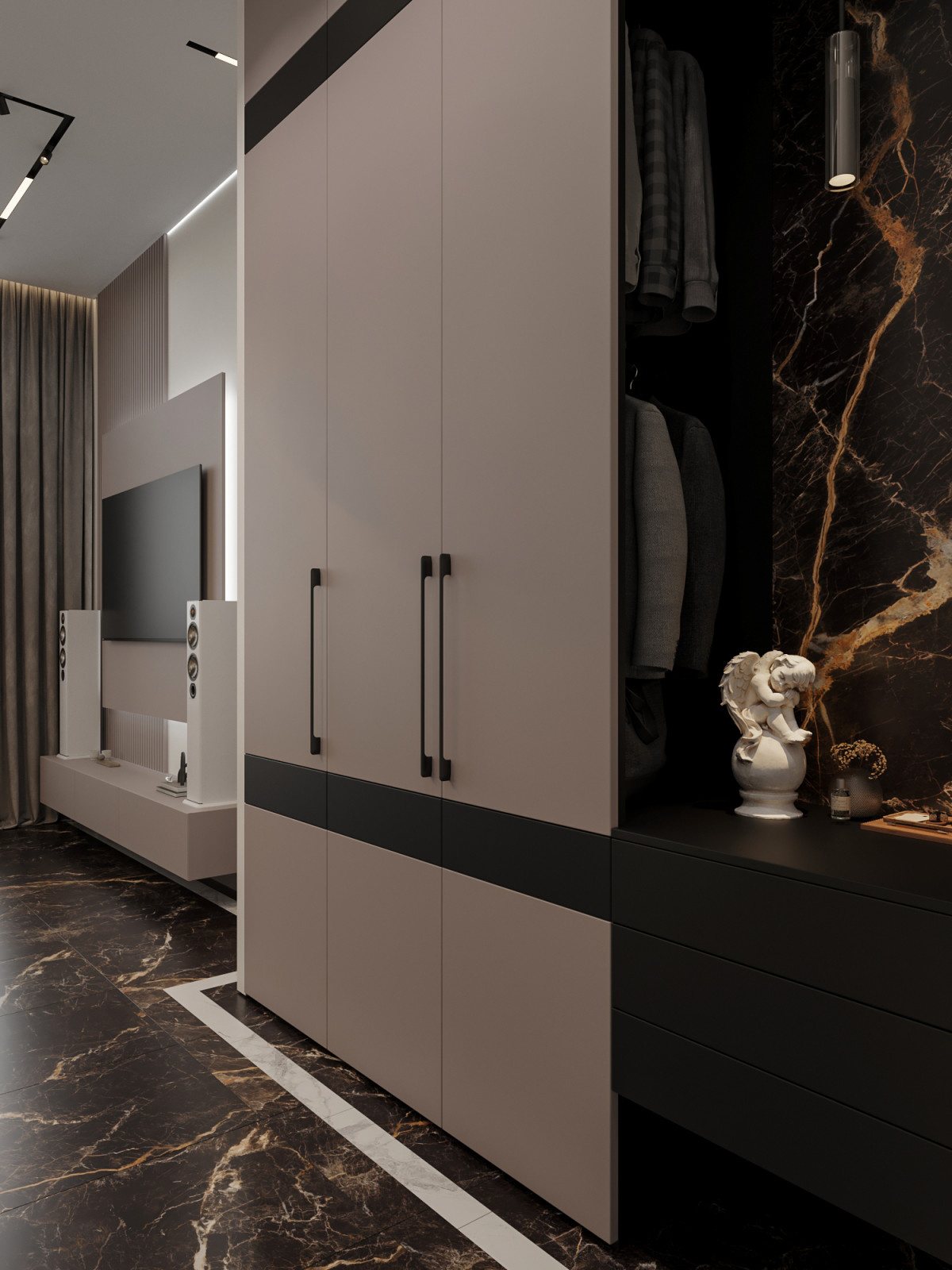 Квартира 63 м² в современном стиле для пары