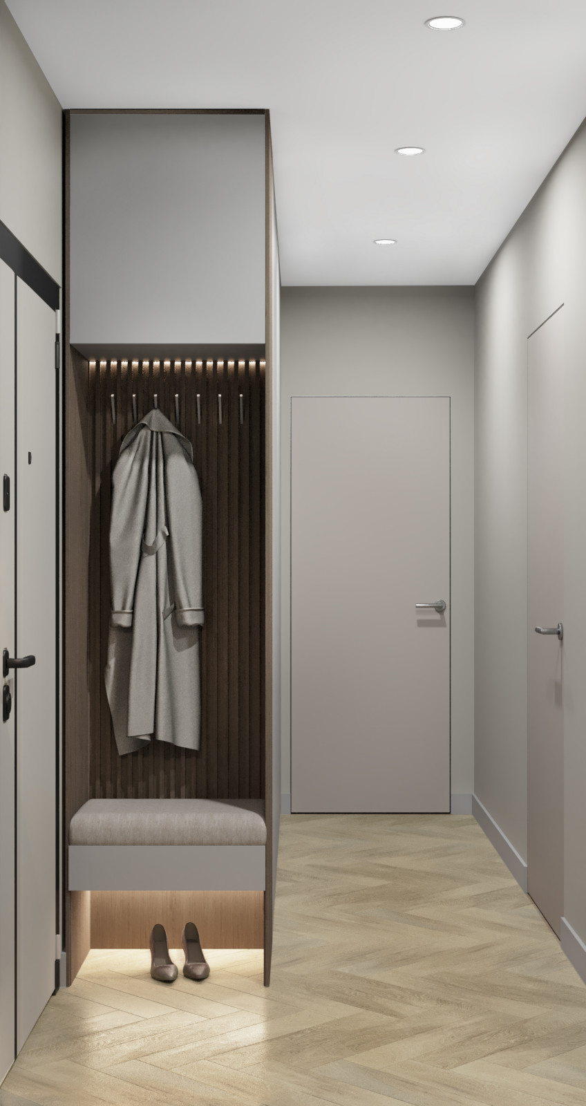 Интерьер современной квартиры 57 м² - стиль и удобство для семьи