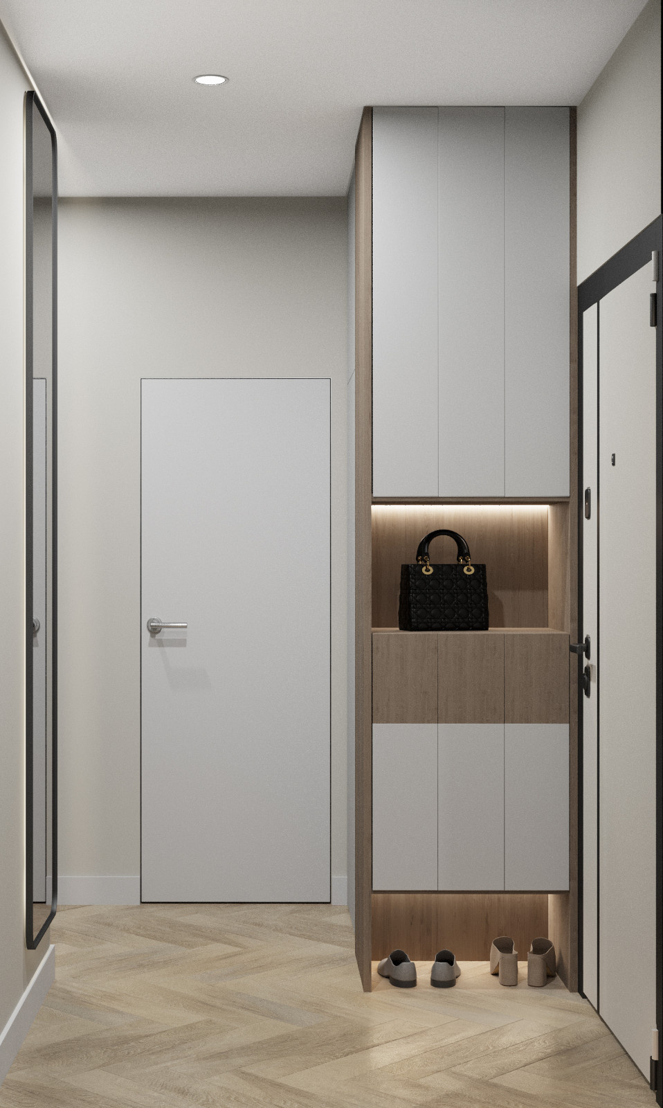 Интерьер современной квартиры 57 м² - стиль и удобство для семьи