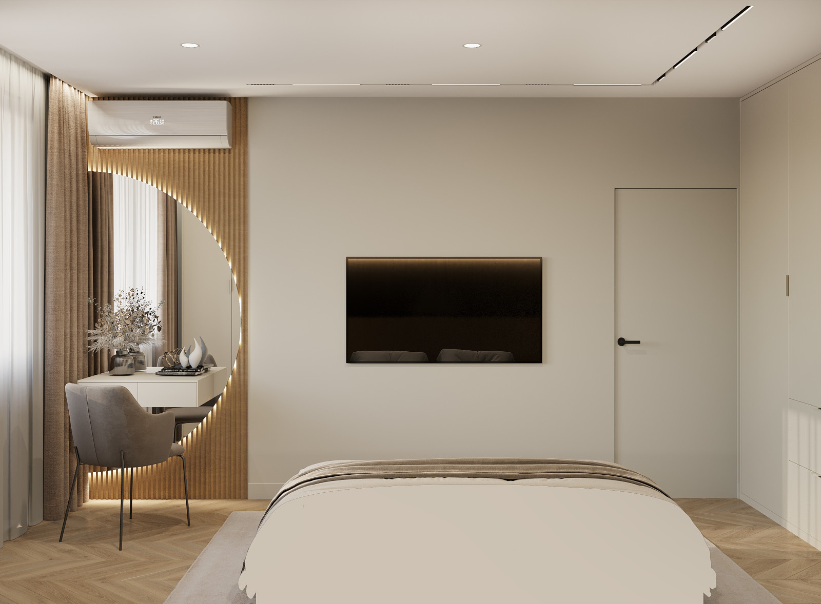 Интерьер современной квартиры 57 м² - стиль и удобство для семьи