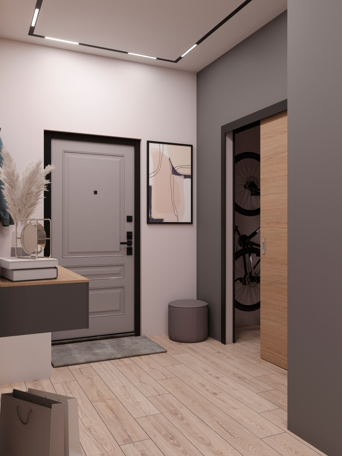 Современная квартира 74 м² для молодой пары