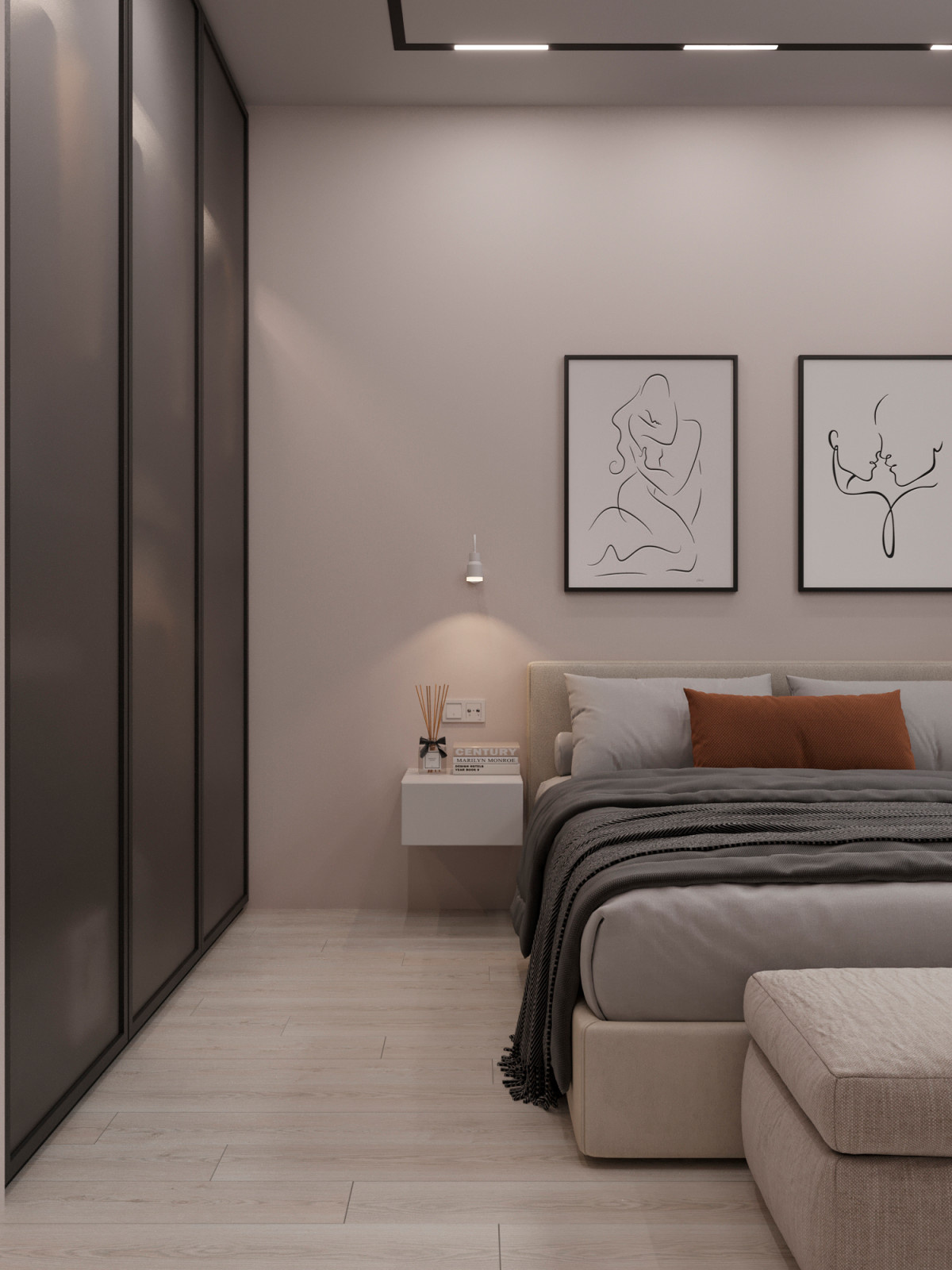 Современная квартира 74 м² для молодой пары