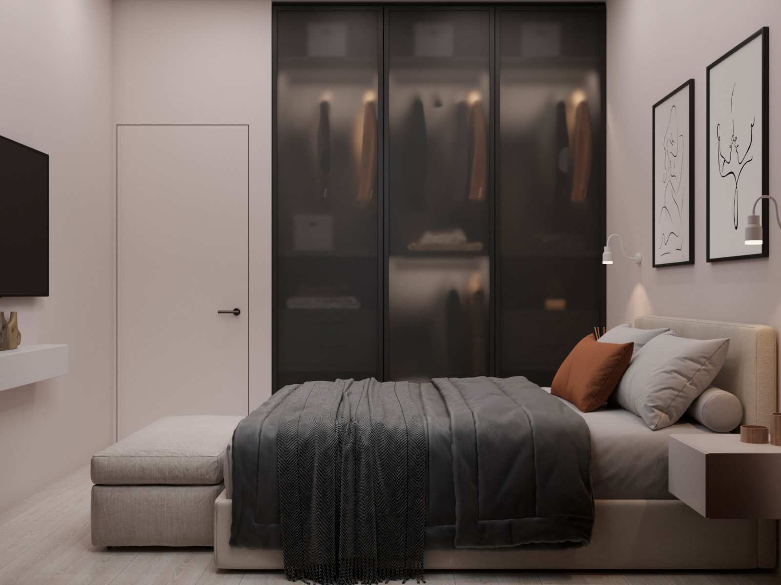 Современная квартира 74 м² для молодой пары