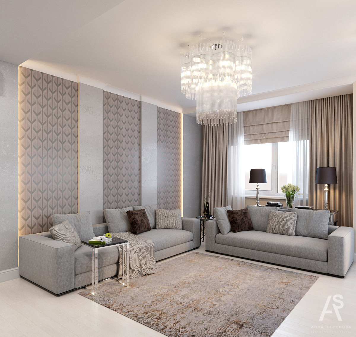 Квартира 110 м2 в ЖК Янтарный город