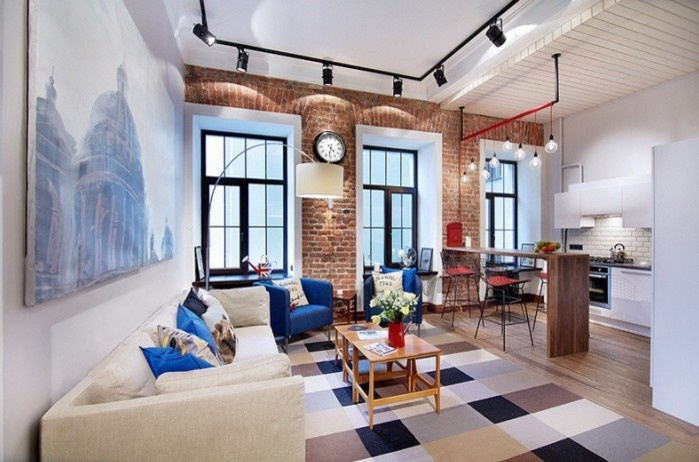 Houzz тур: Квартира в центре Петербурга с антресольным этажом