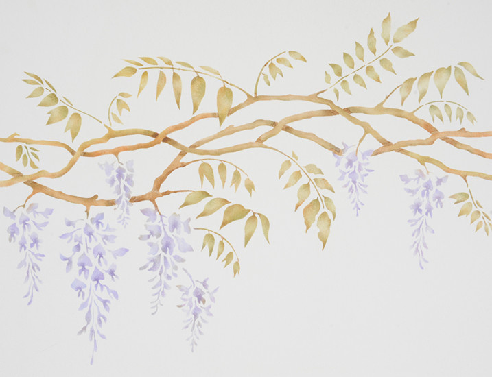 DIY: Роспись стен с помощью трафарета, или Дизайн обоев своими руками