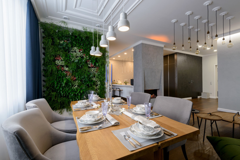 Houzz тур: Квартира в Новосибирске без телевизора в гостиной