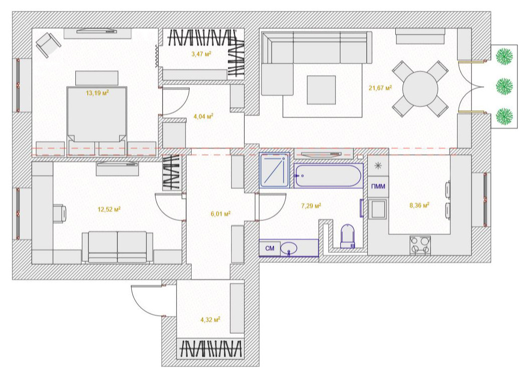 Поиск планировки: Финал + 5 решений, которые клиенту не подошли