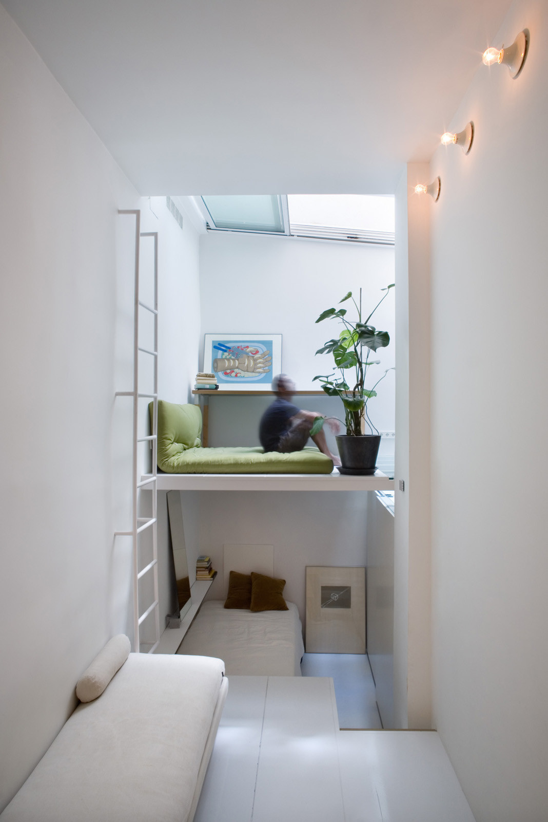 Houzz Испания: 21 метр в Мадриде — маленький узкий дом