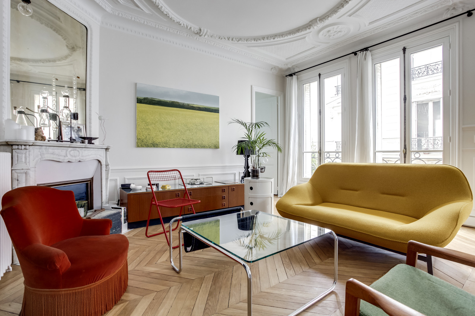 Houzz Франция: Новая жизнь османовской квартиры