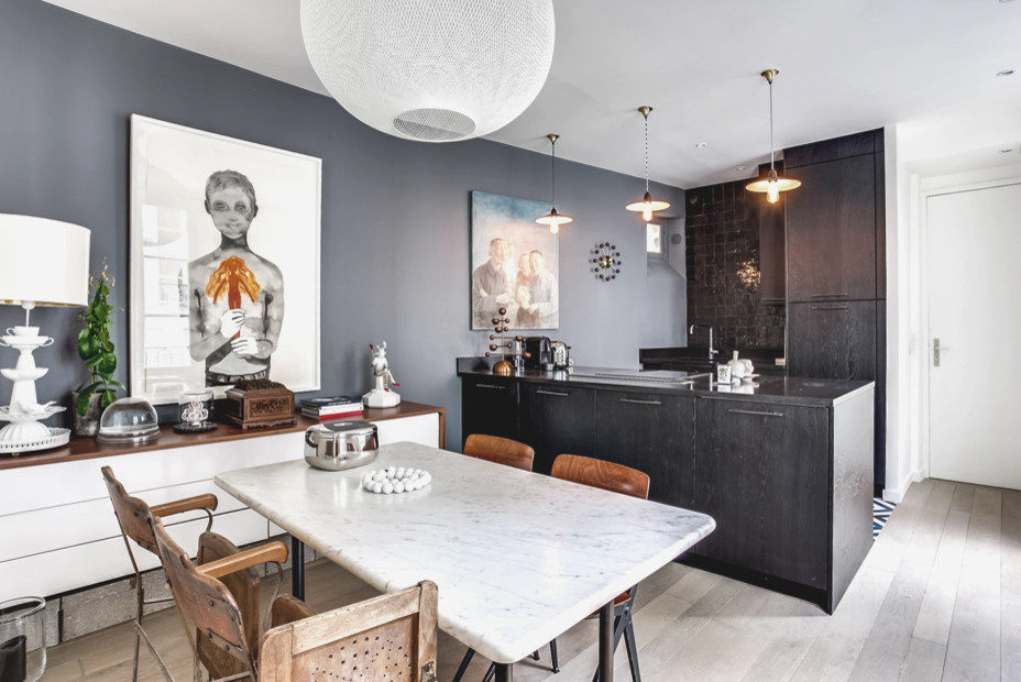 Houzz Франция: Богемная квартира с мужским характером