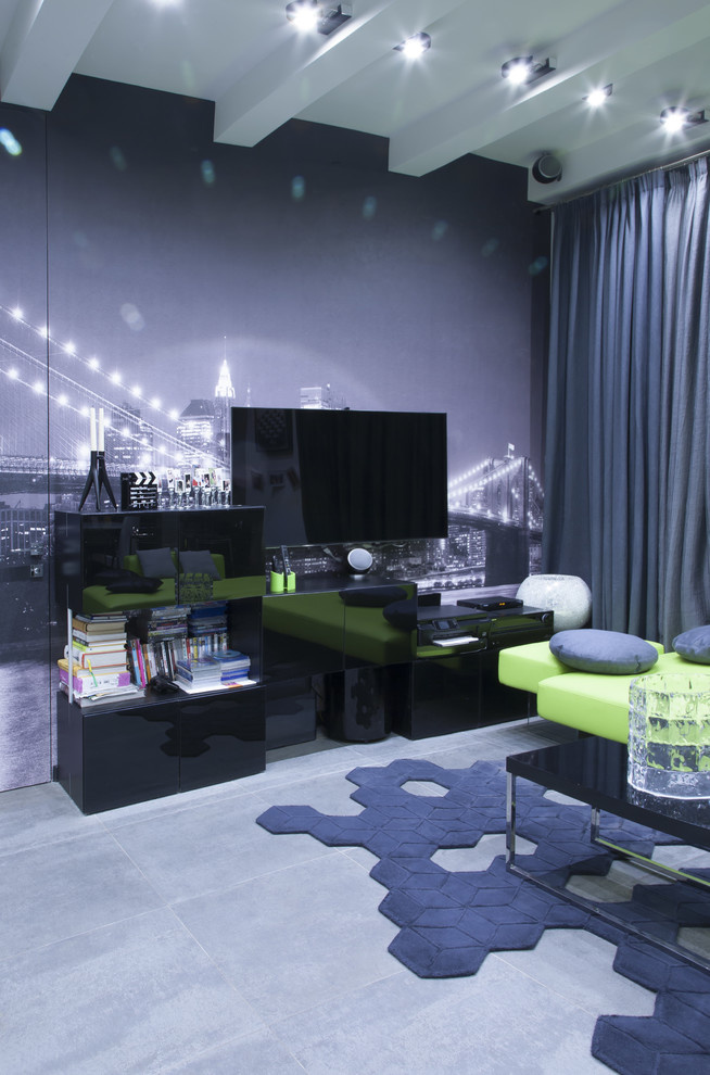 Houzz тур: Динамичный и яркий интерьер для семьи студентов