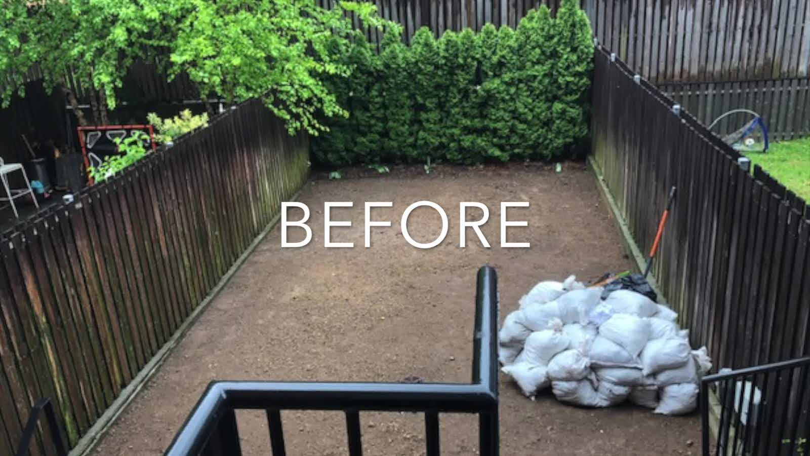 Houzz США: Переделка заднего двора при таунхаусе