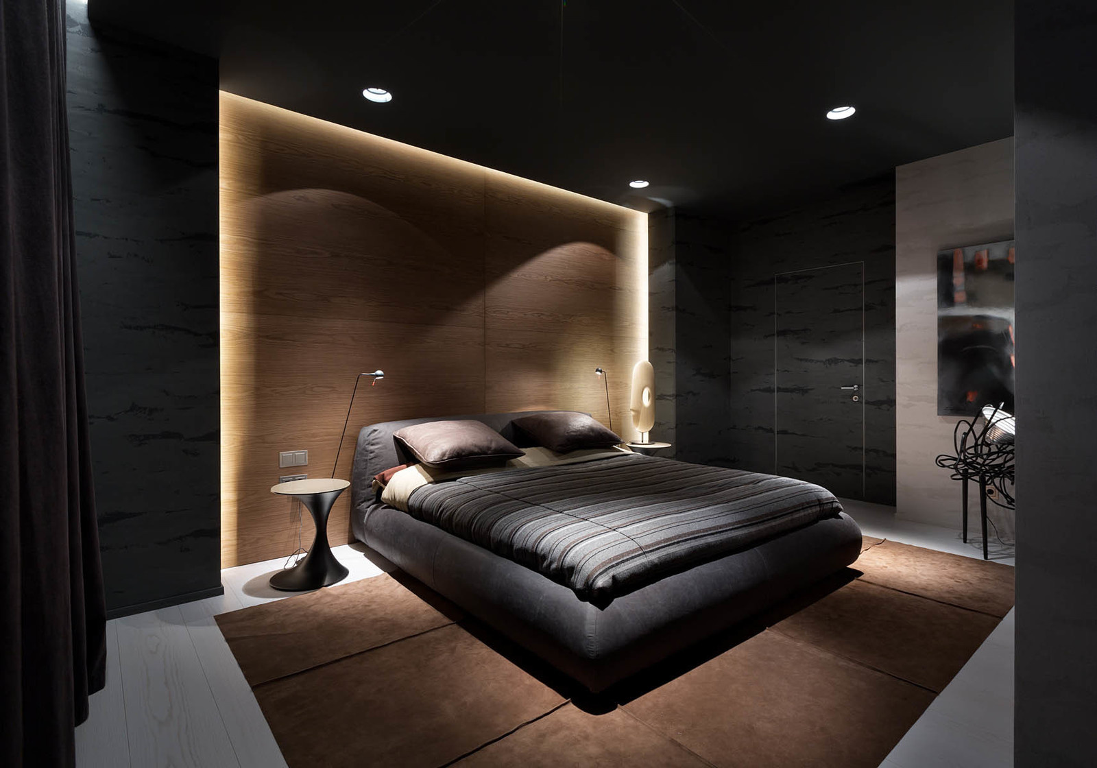 Houzz Украина: Квартира с графитовым потолком