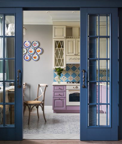 Houzz тур: Квартира в «сталинке» — в лавандовых оттенках