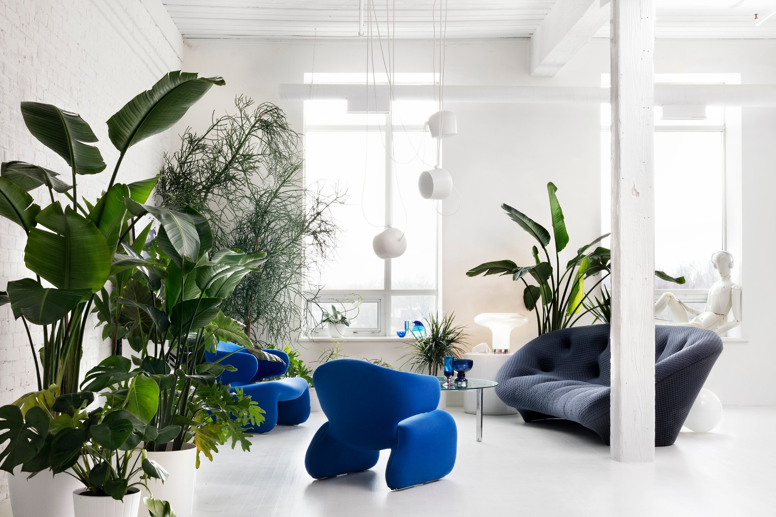 Houzz Канада: Белый лофт из Торонто