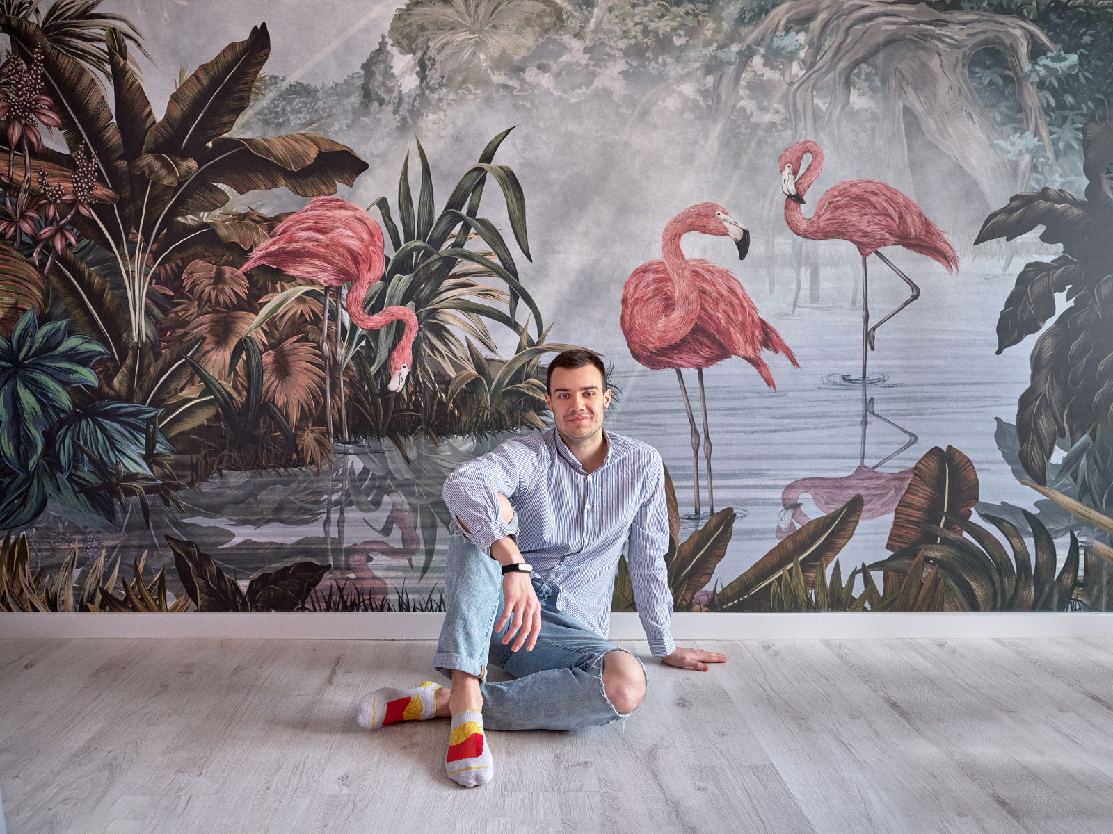 В гостях: 36 кв.м — квартира с фламинго для архитектора