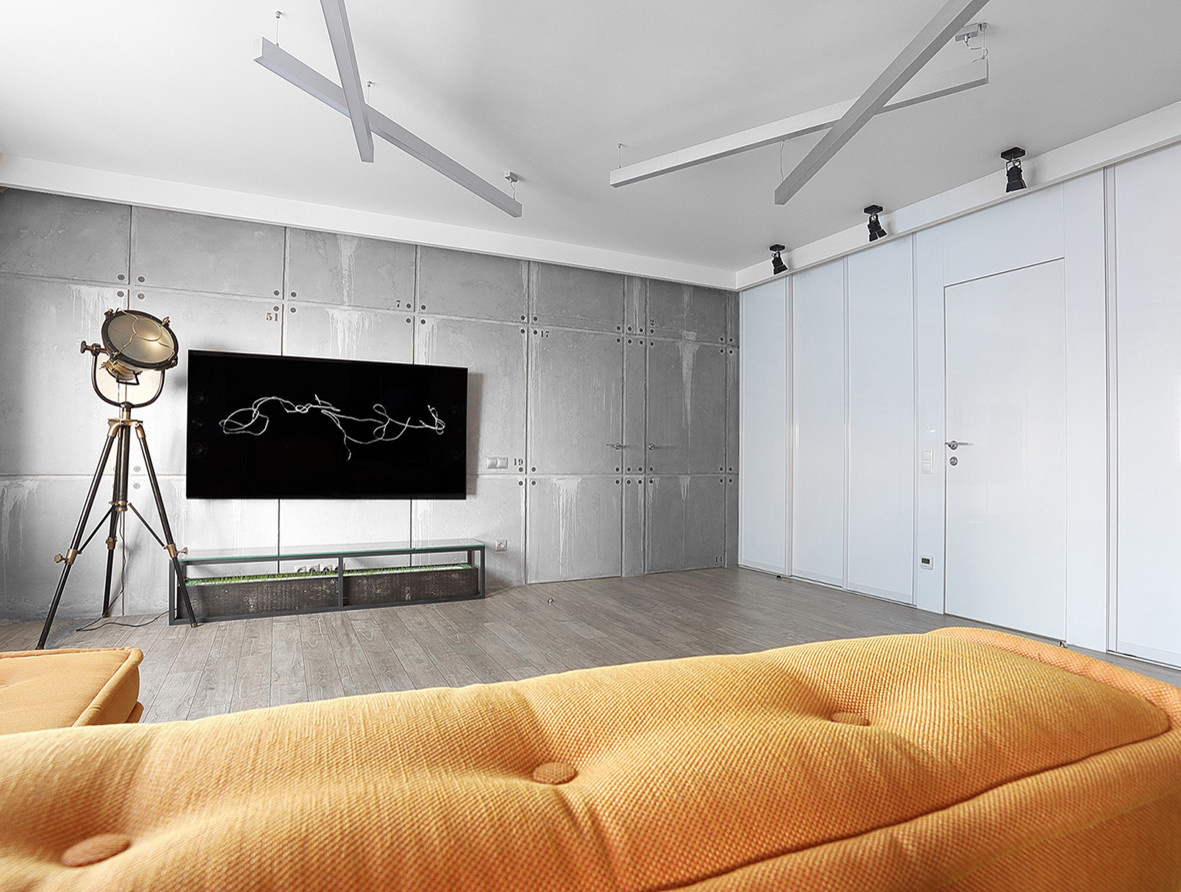 Houzz тур: Квартира с бетонным декором и цифровым кодом