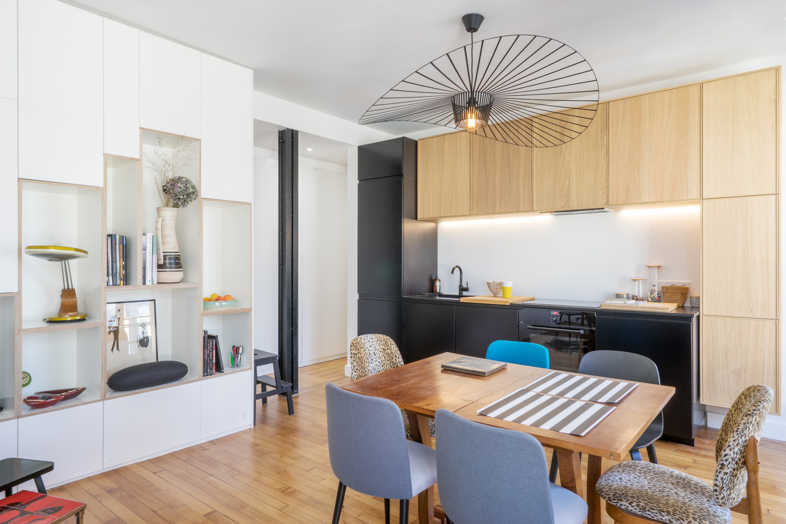 Houzz Франция: Квартира с кухней IКЕА в новой роли