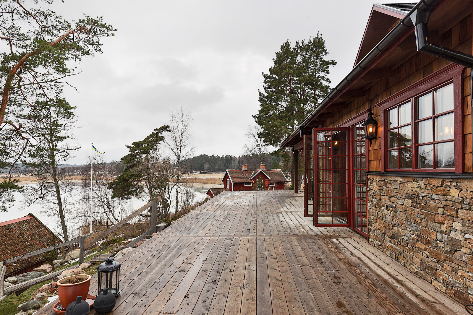 Houzz Швеция: Ранчо с дранкой… под Стокгольмом