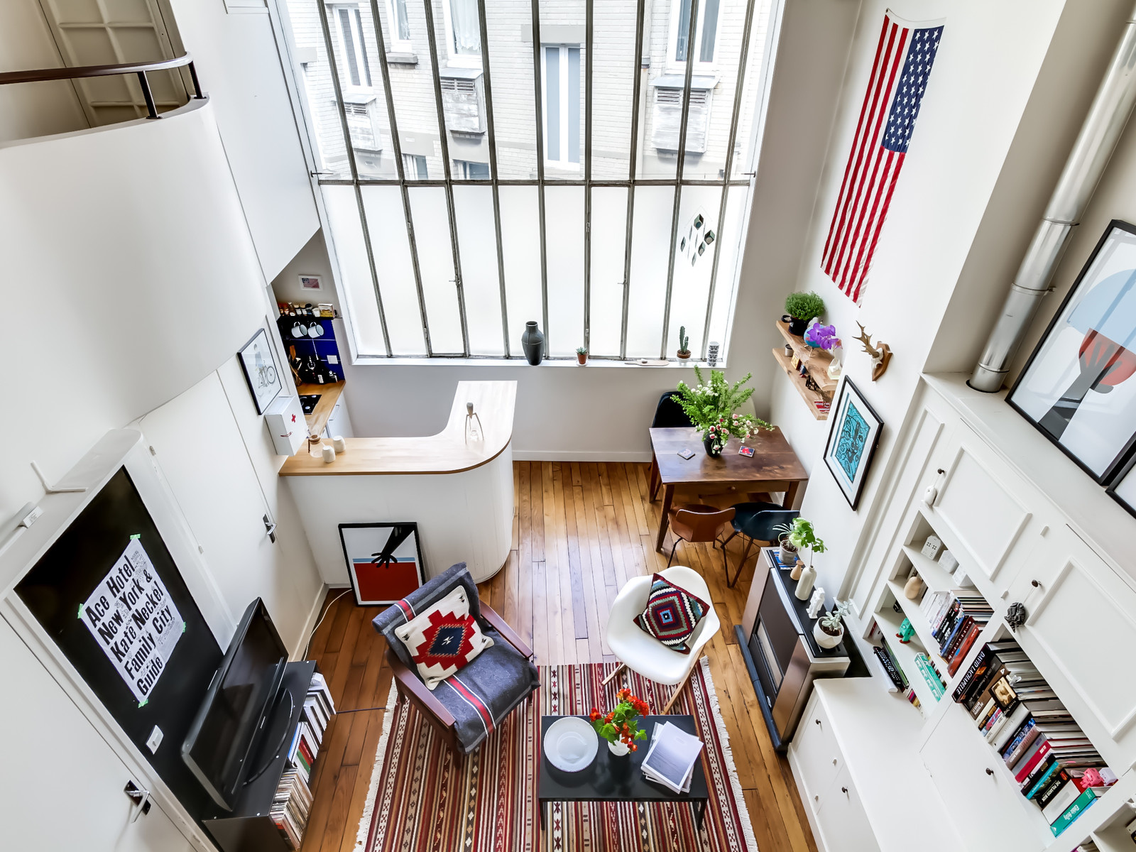 Houzz Франция: Богемный дух в старой мастерской