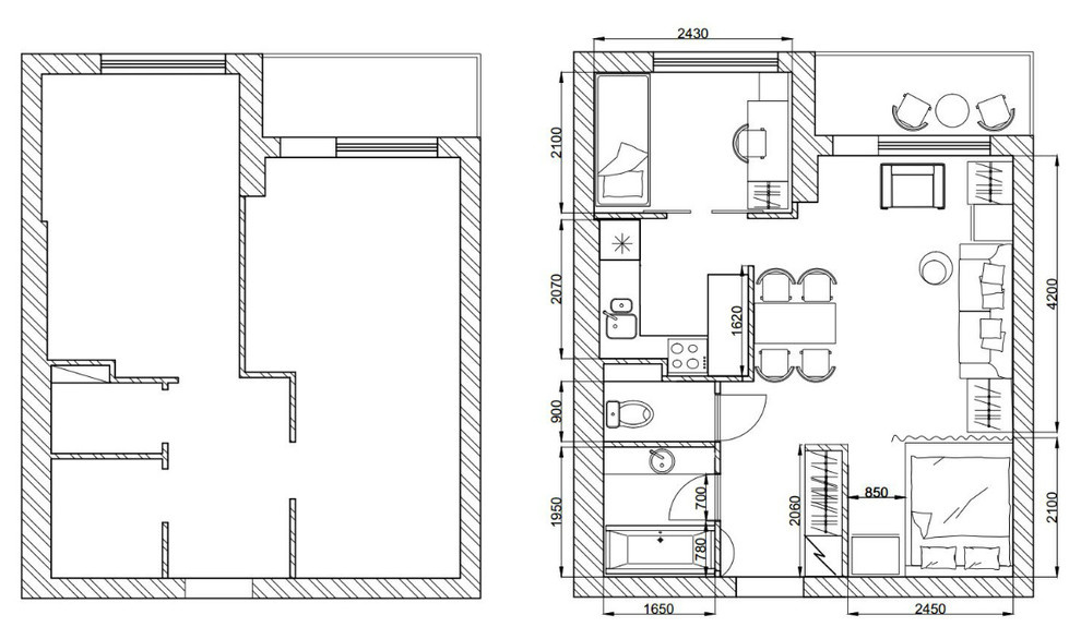 Houzz тур: Преображение однокомнатной квартиры для семьи с двумя детьми