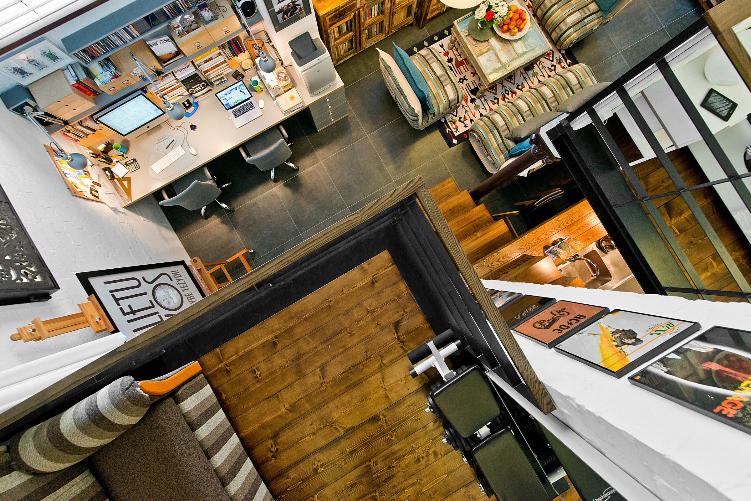 Houzz Литва: Лофт в Вильнюсе для ценителя Нью-Йорка и Крита