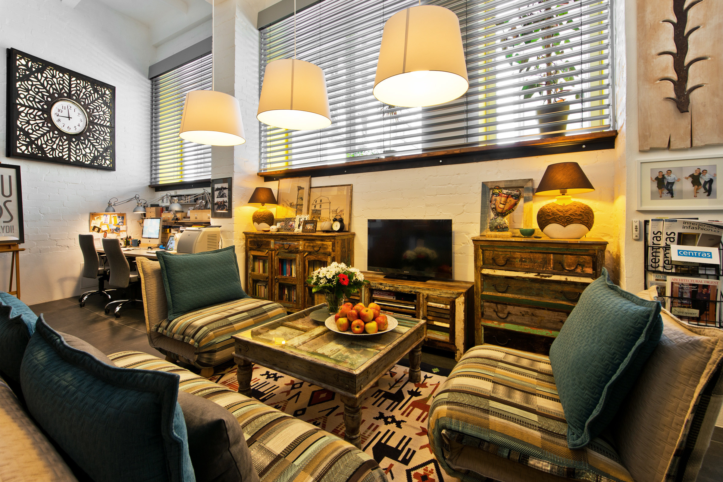 Houzz Литва: Лофт в Вильнюсе для ценителя Нью-Йорка и Крита