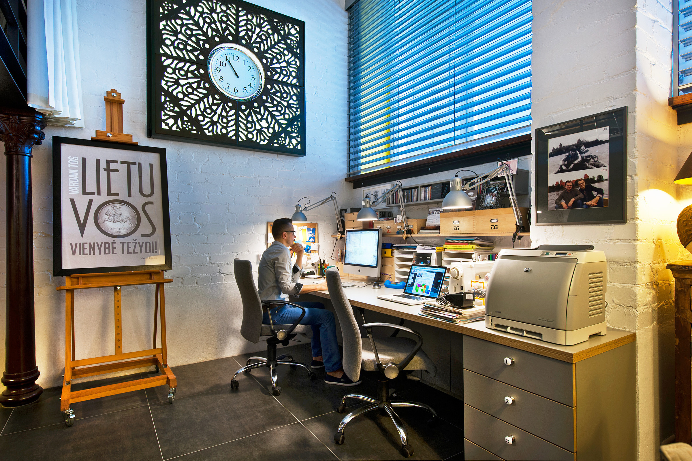 Houzz Литва: Лофт в Вильнюсе для ценителя Нью-Йорка и Крита