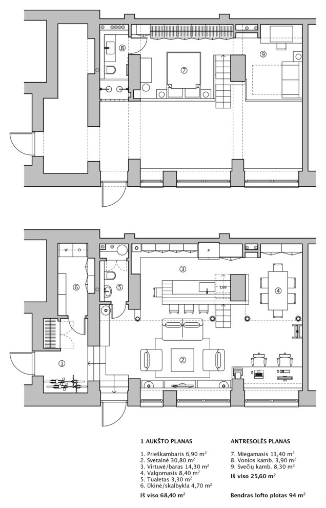 Houzz Литва: Лофт в Вильнюсе для ценителя Нью-Йорка и Крита