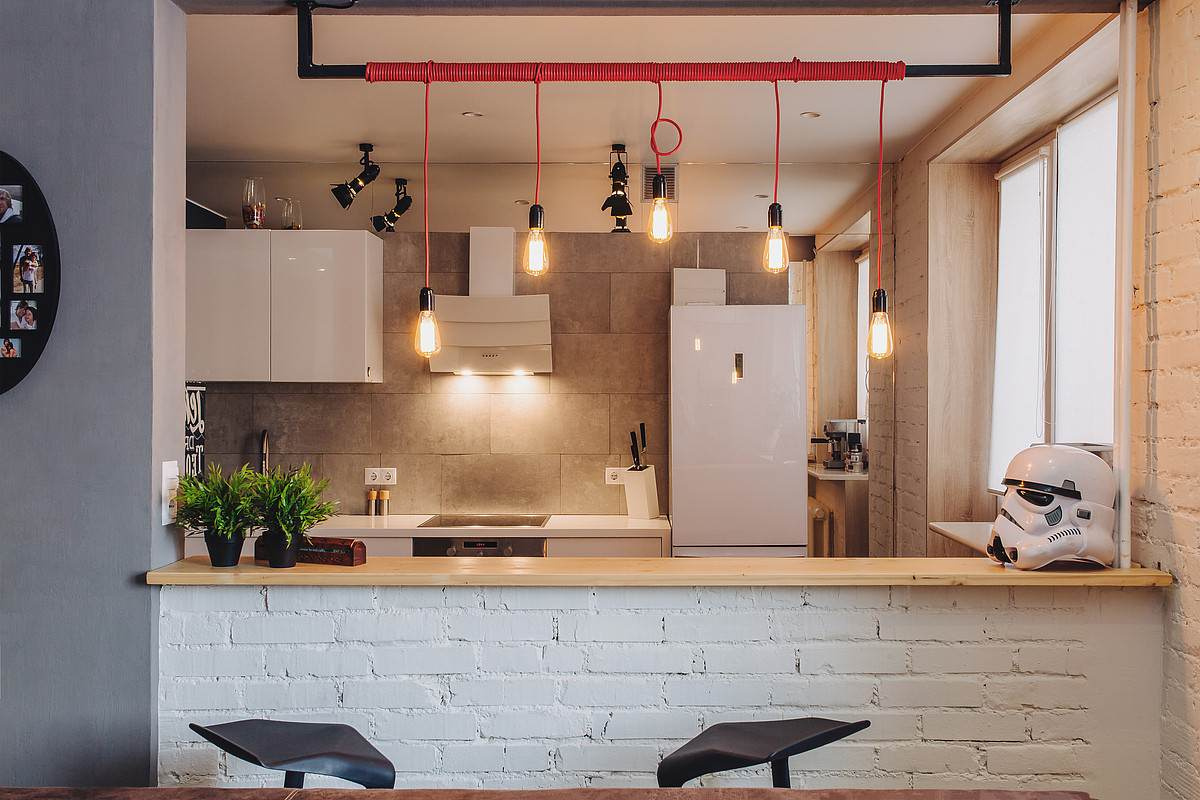 Houzz тур: Яркий лофт для холостяка в Магнитогорске