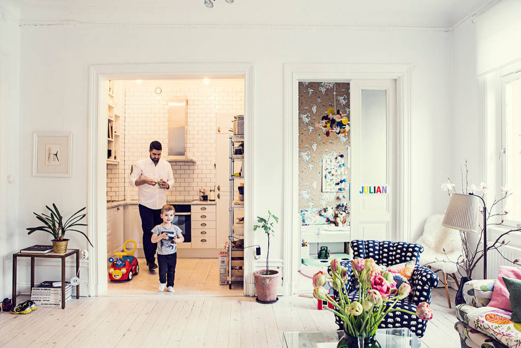 Houzz Швеция: Уникальная атмосфера в доме в Васастане