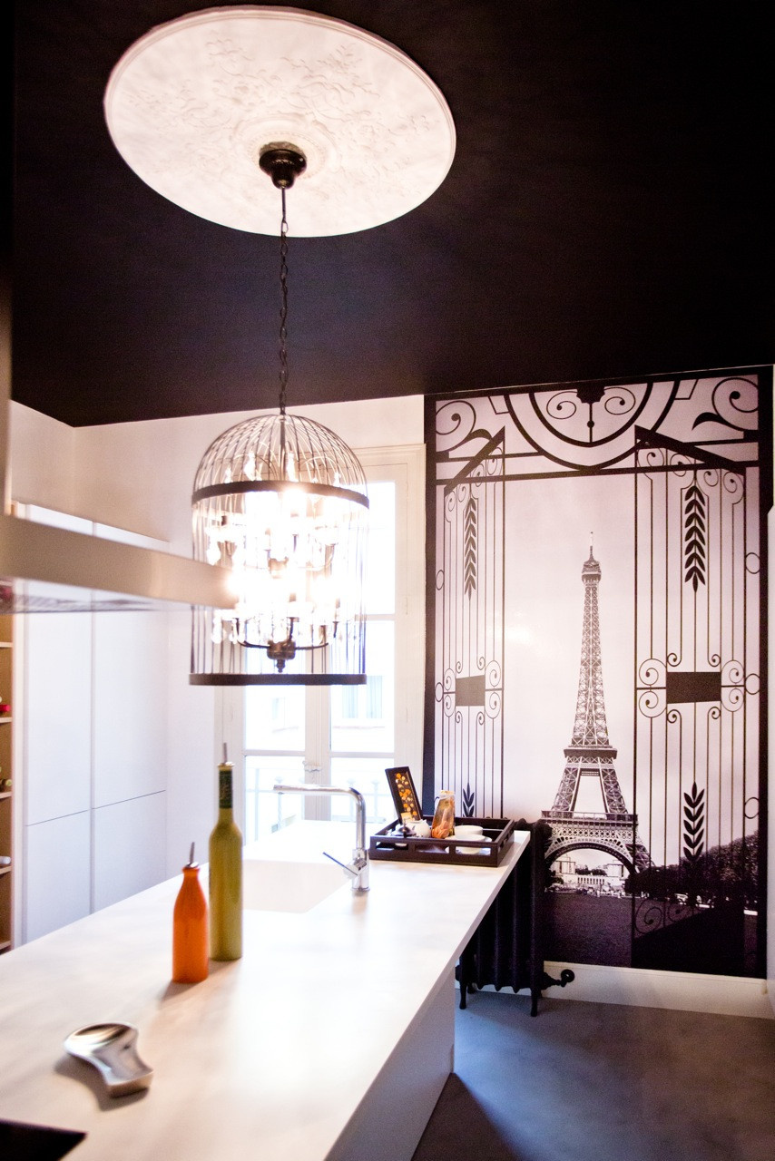 Houzz Испания: Мадридская квартира с Эйфелевой башней