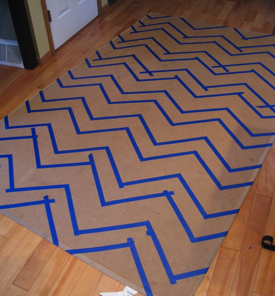 DIY: Как расписать ковер из сизаля своими руками