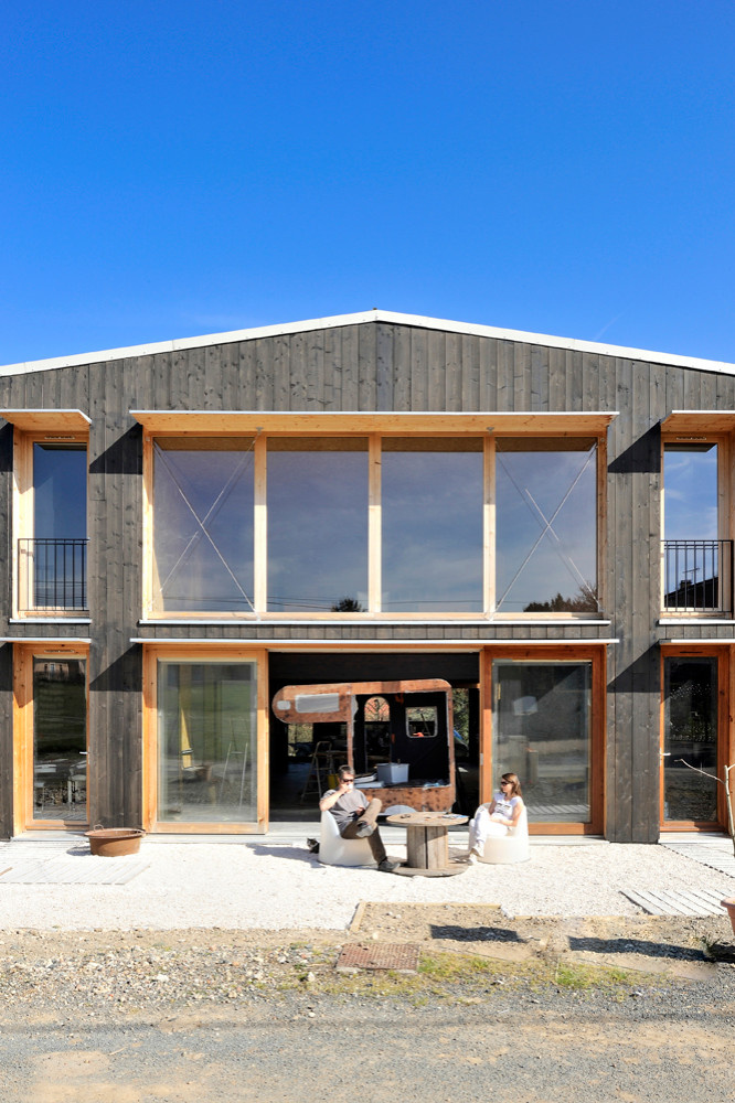 Houzz-Франция: Большой эко-дом за небольшие деньги