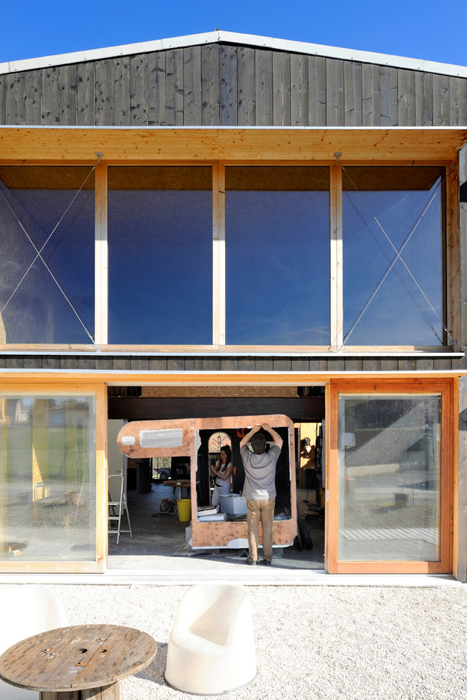 Houzz-Франция: Большой эко-дом за небольшие деньги