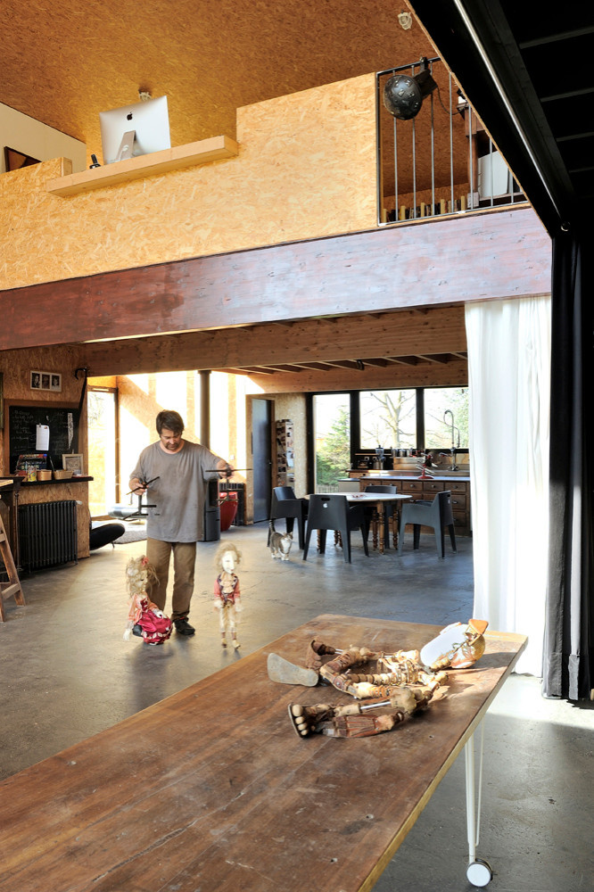 Houzz-Франция: Большой эко-дом за небольшие деньги