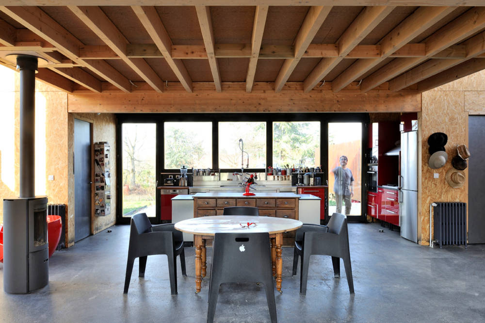 Houzz-Франция: Большой эко-дом за небольшие деньги