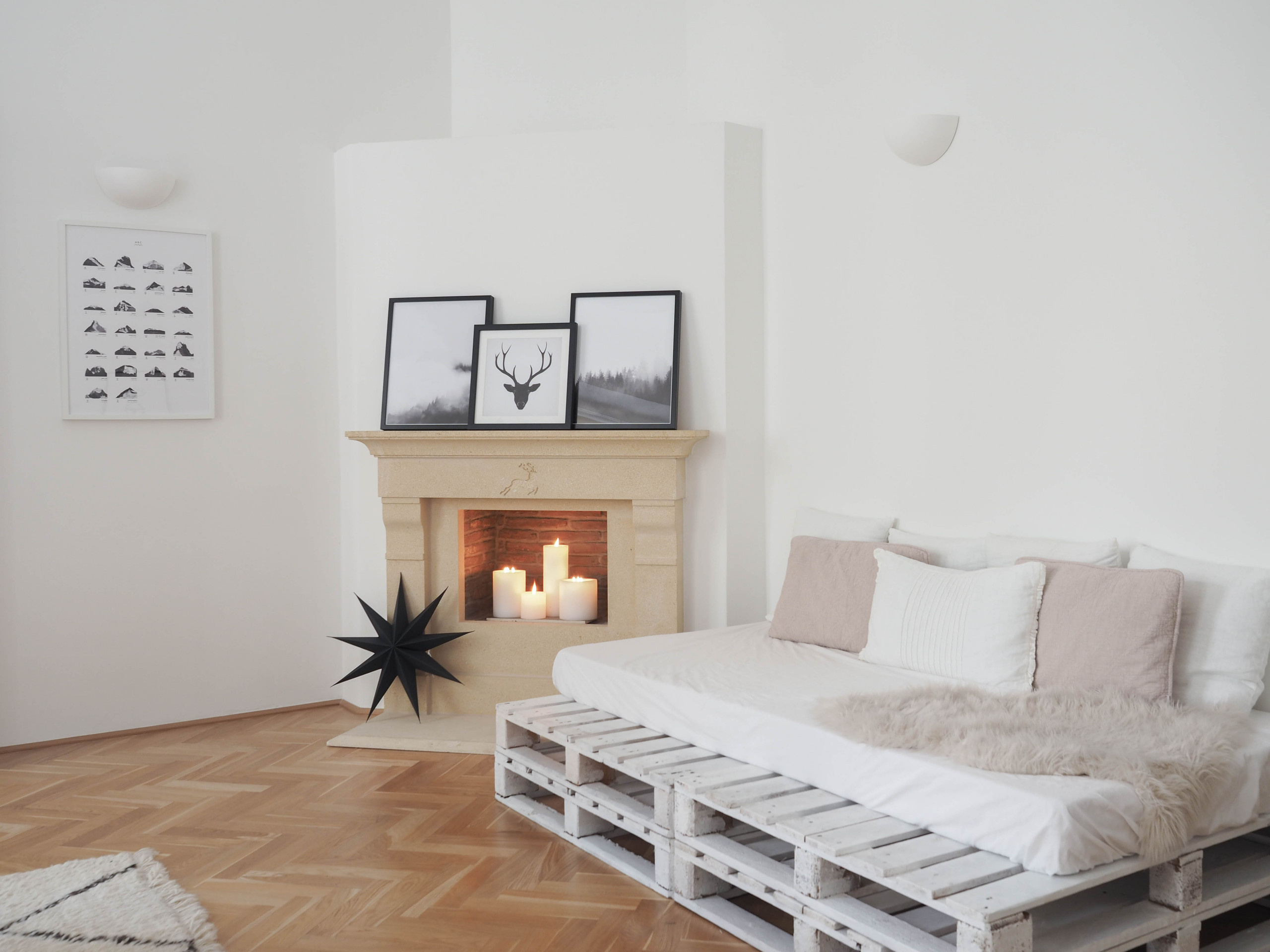 Houzz Австрия: Белое Рождество и белая квартира в Вене