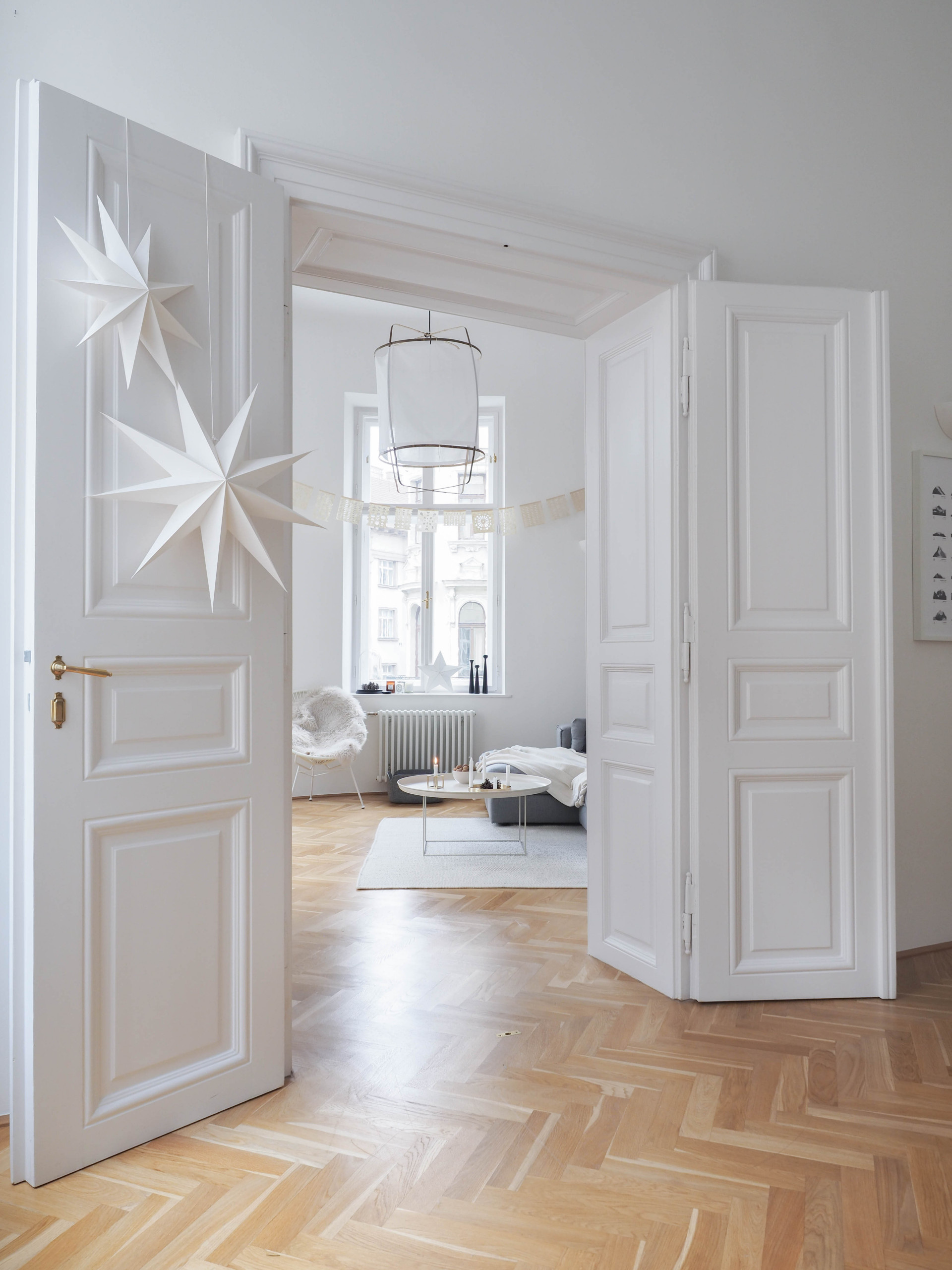 Houzz Австрия: Белое Рождество и белая квартира в Вене