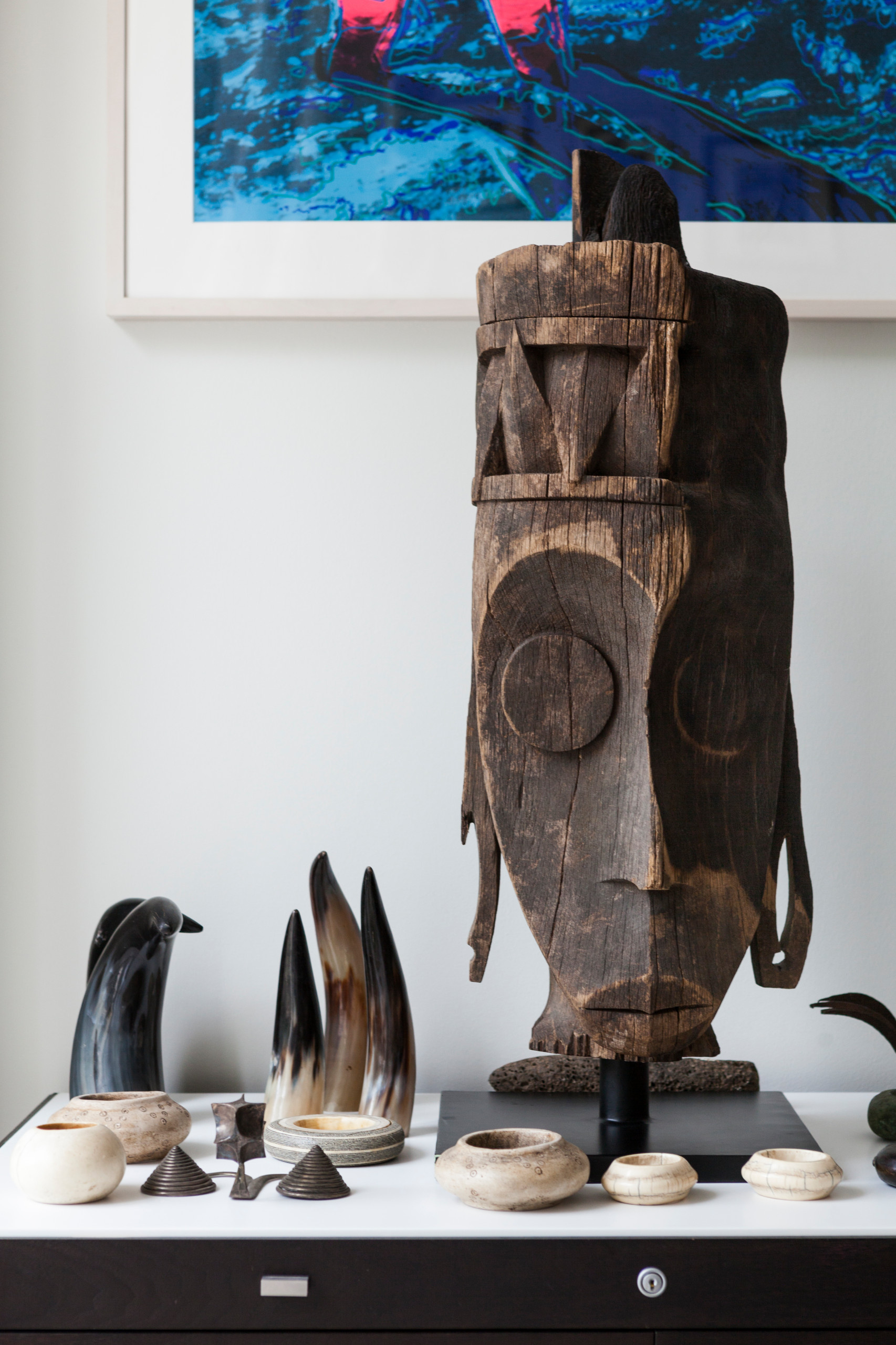 Houzz Британия: Лондонская квартира с жирафом и современным искусством