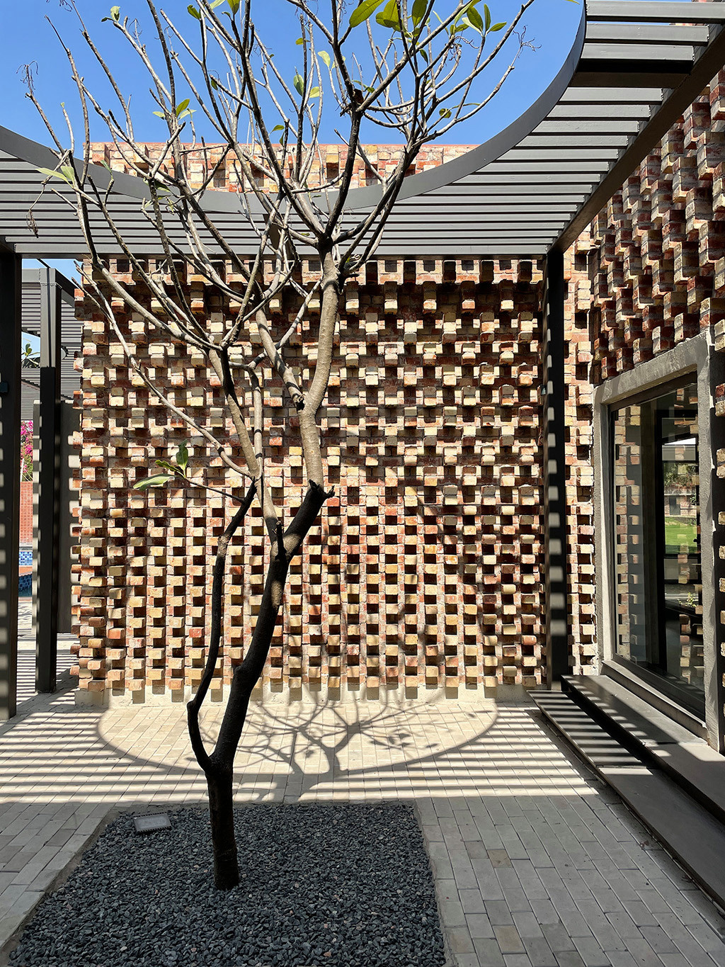 Houzz Индия: Дом с орнаментом из кирпича в Дели