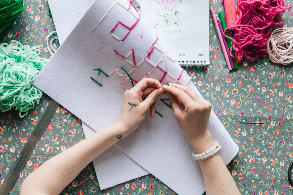 Своими руками: Войлочный коврик для бани и сауны